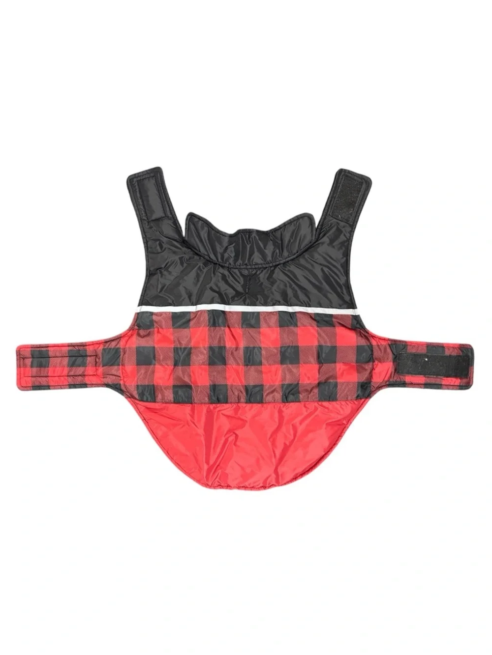 32 Degrees Heat Red & Black Plaid Dog Puffer Vest Size Medium